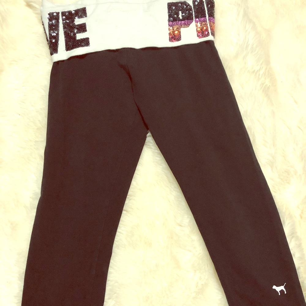 Victoria secret pink yoga capris